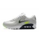 Men Sports Shoes Nike Air Max 90 Grey White and Black
