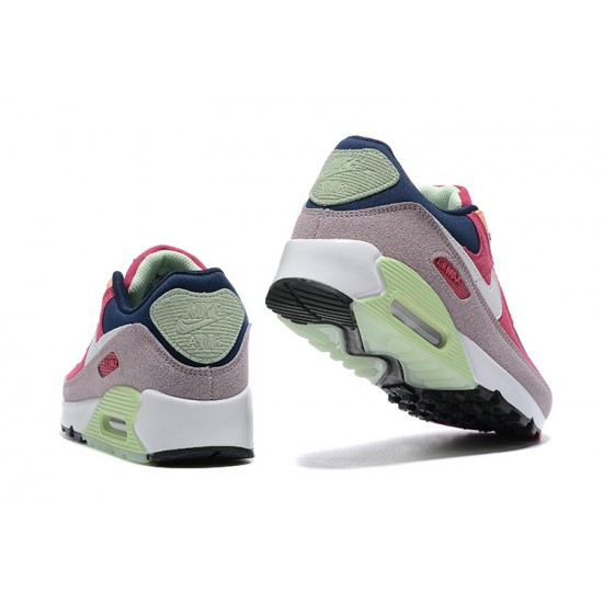 Men Sports Shoes Nike Air Max 90 Pink Green DM0035-500