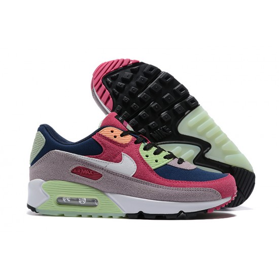 Men Sports Shoes Nike Air Max 90 Pink Green DM0035-500