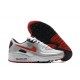 Men Sports Shoes Nike Air Max 90 Silver Red