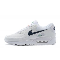 Men Sports Shoes Nike Air Max 90 White Black