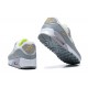 Men Sports Shoes Nike Air Max 90 White Grey and Green