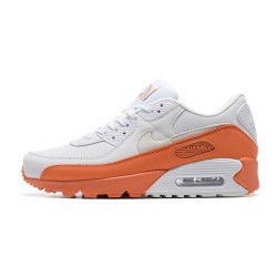 Men Sports Shoes Nike Air Max 90 White Orange DM0958-100