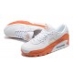 Men Sports Shoes Nike Air Max 90 White Orange DM0958-100