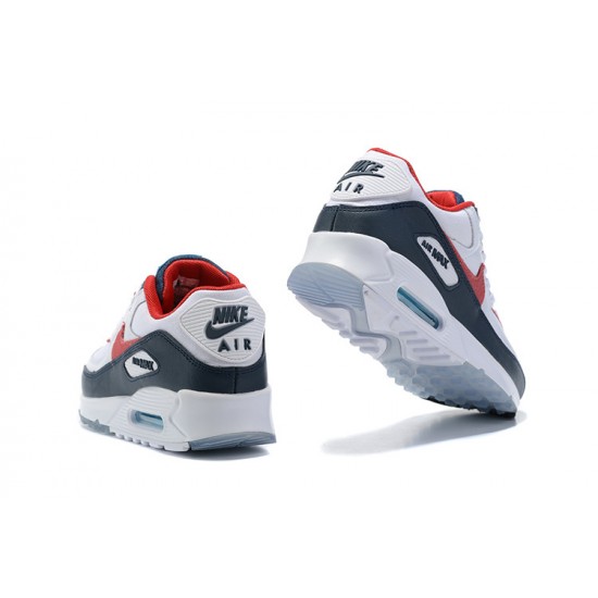 Men Sports Shoes Nike Air Max 90 White Red DJ5170-100