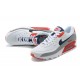 Men Sports Shoes Nike Air Max 90 White Red