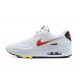 Men Sports Shoes Nike Air Max 90 White and Red