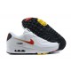 Men Sports Shoes Nike Air Max 90 White and Red