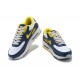 Men Sports Shoes Nike Air Max 90 Yellow Blue DC9845-101