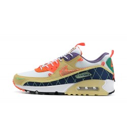 Men Sports Shoes Nike Air Max 90 Yellow Orange CZ9078-784