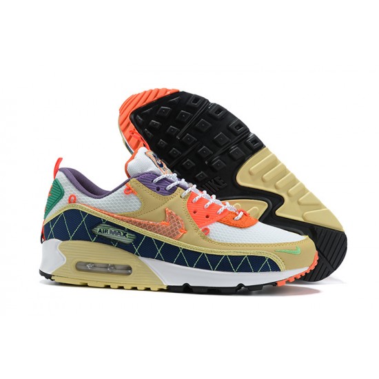 Men Sports Shoes Nike Air Max 90 Yellow Orange CZ9078-784