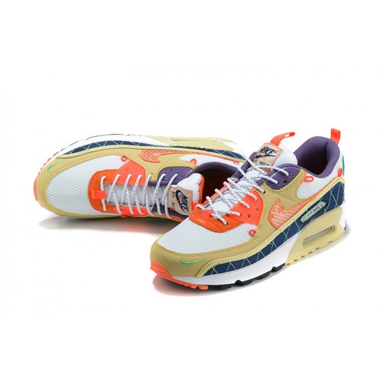 Men Sports Shoes Nike Air Max 90 Yellow Orange CZ9078-784