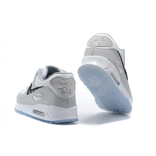 Women/Men Sports Shoes Nike Air Max 90 Grey White CN8607-002