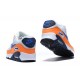 Women/Men Sports Shoes Nike Air Max 90 Orange Blue AJ1285-104