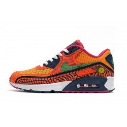 Women/Men Sports Shoes Nike Air Max 90 Orange Pink