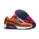 Women/Men Sports Shoes Nike Air Max 90 Orange Pink