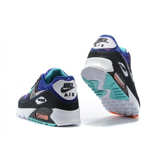 Women/Men Sports Shoes Nike Air Max 90 Supernova Blue White CW6018-001