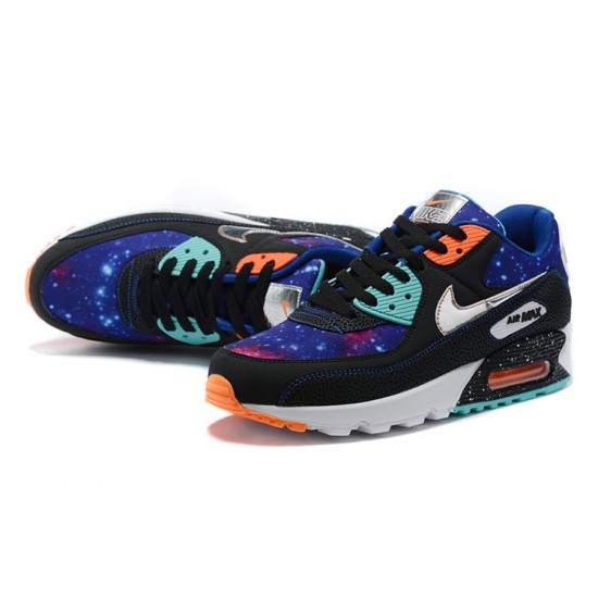 Women/Men Sports Shoes Nike Air Max 90 Supernova Blue White CW6018-001