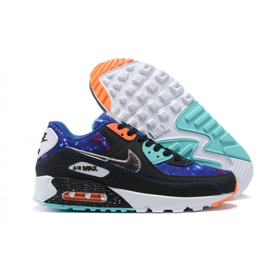Women/Men Sports Shoes Nike Air Max 90 Supernova Blue White CW6018-001