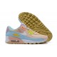 Women Sports Shoes Nike Air Max 90 Pink Blue DJ9997-100