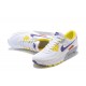 Women Sports Shoes Nike Air Max 90 White Yellow