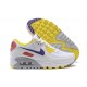 Women Sports Shoes Nike Air Max 90 White Yellow