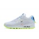 Men Sports Shoes Nike Air Max 90 SE Worldwide White Blue CK7069-100