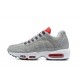 Men Sports Shoes Nike Air Max 95 TT Grey White and Red 