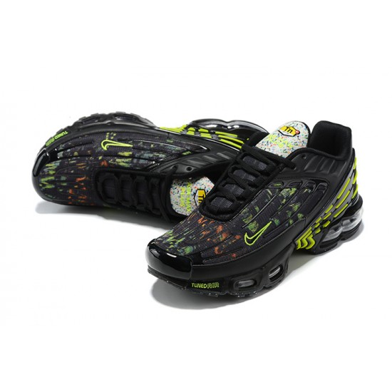 Men Sports Shoes Nike Air Max Plus 3 Black Green DM9097-001 
