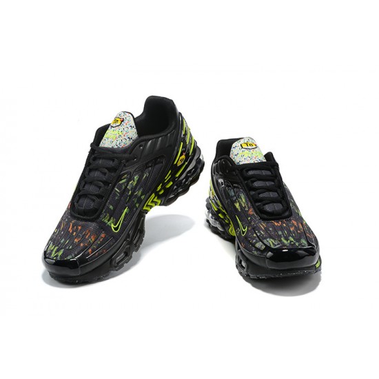 Men Sports Shoes Nike Air Max Plus 3 Black Green DM9097-001 