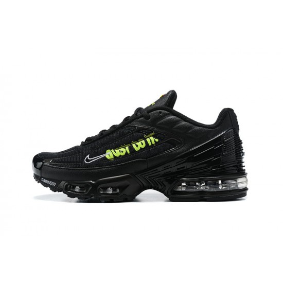 Men Sports Shoes Nike Air Max Plus 3 Black Green