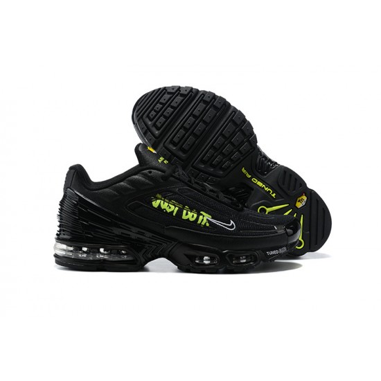 Men Sports Shoes Nike Air Max Plus 3 Black Green