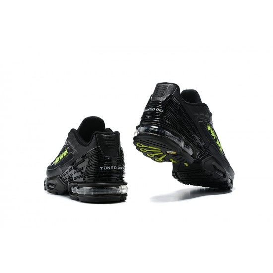 Men Sports Shoes Nike Air Max Plus 3 Black Green