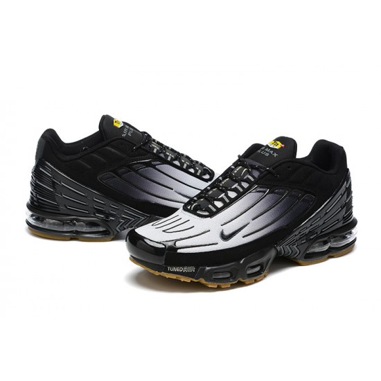 Men Sports Shoes Nike Air Max Plus 3 Black Grey and Brown
