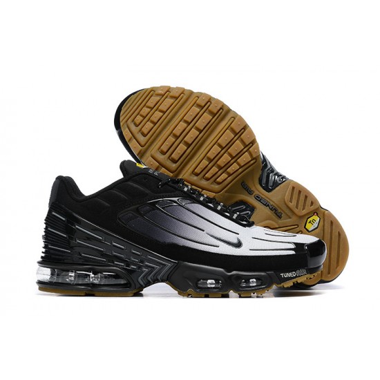 Men Sports Shoes Nike Air Max Plus 3 Black Grey and Brown