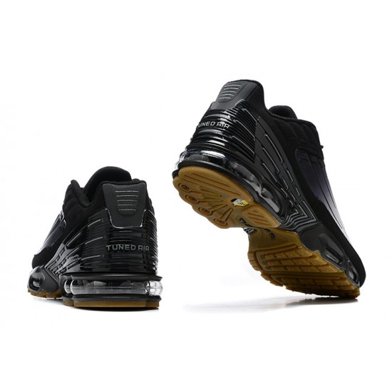Men Sports Shoes Nike Air Max Plus 3 Black Grey and Brown
