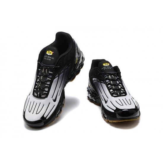 Men Sports Shoes Nike Air Max Plus 3 Black Grey and Brown