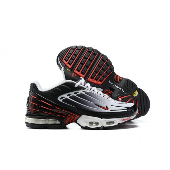 Men Sports Shoes Nike Air Max Plus 3 Black Grey and Red CD7005-004