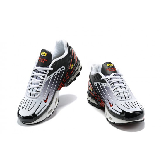 Men Sports Shoes Nike Air Max Plus 3 Black Grey and Red CD7005-004