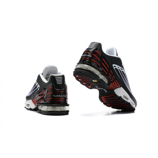 Men Sports Shoes Nike Air Max Plus 3 Black Grey and Red CD7005-004