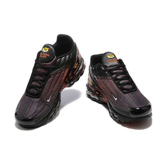 Men Sports Shoes Nike Air Max Plus 3 Black Orange FB3352-001