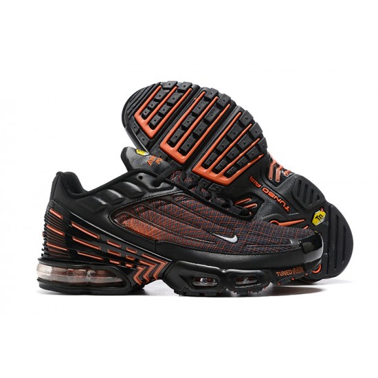 Men Sports Shoes Nike Air Max Plus 3 Black Orange FB3352-001