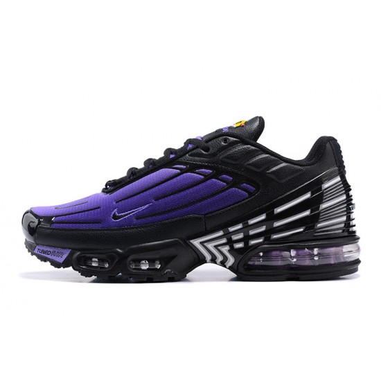 Men Sports Shoes Nike Air Max Plus 3 Black Purple CD7005-100