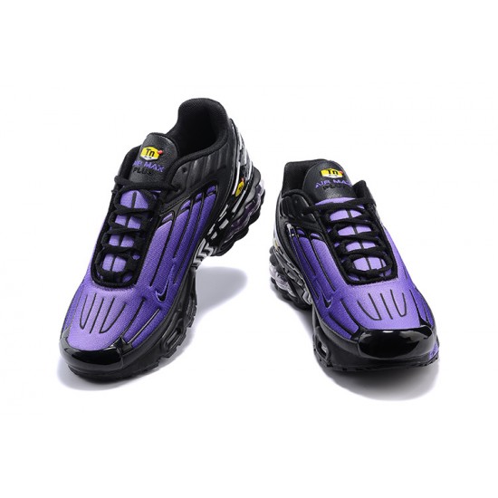 Men Sports Shoes Nike Air Max Plus 3 Black Purple CD7005-100