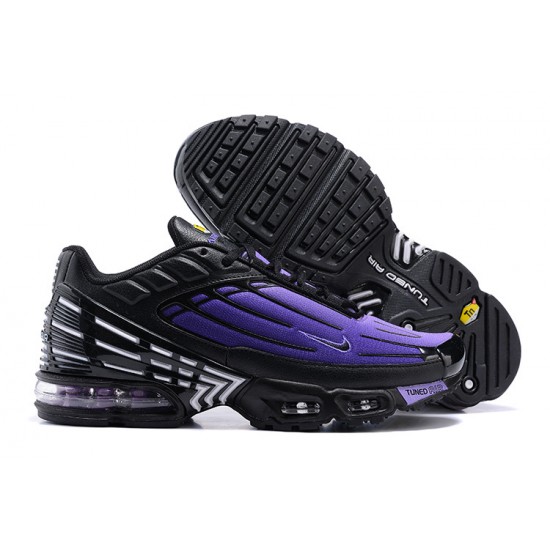 Men Sports Shoes Nike Air Max Plus 3 Black Purple CD7005-100