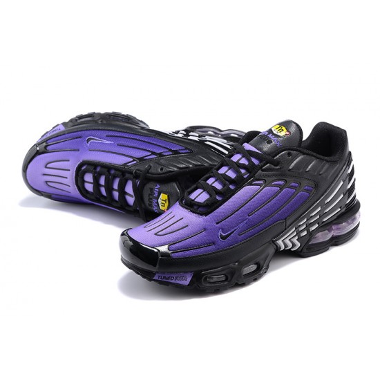 Men Sports Shoes Nike Air Max Plus 3 Black Purple CD7005-100