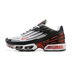 Men Sports Shoes Nike Air Max Plus 3 Black Red and Grey