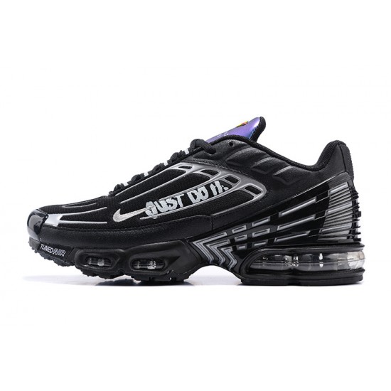 Men Sports Shoes Nike Air Max Plus 3 Black Silver