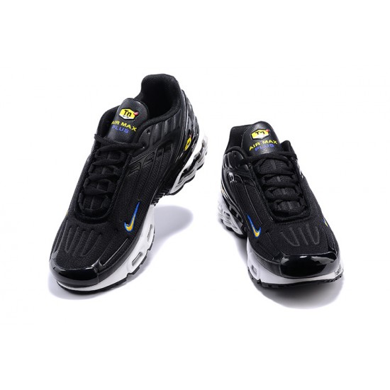 Men Sports Shoes Nike Air Max Plus 3 Black White