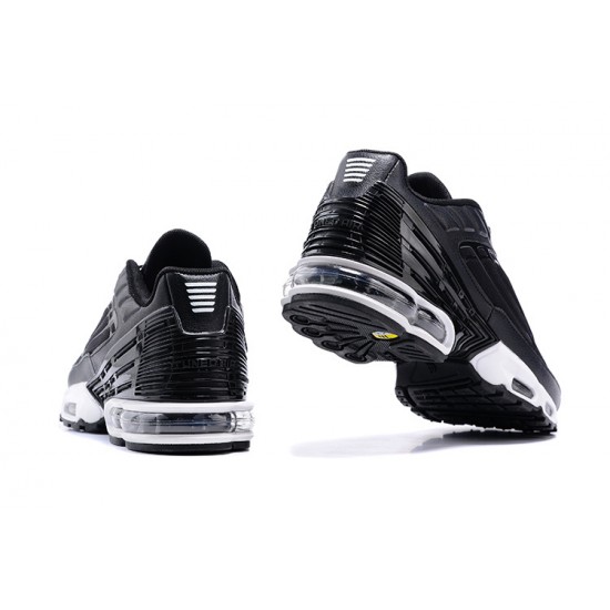 Men Sports Shoes Nike Air Max Plus 3 Black White